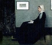 James Abbott Mcneill Whistler Arrangement in Grey and Black oil painting reproduction